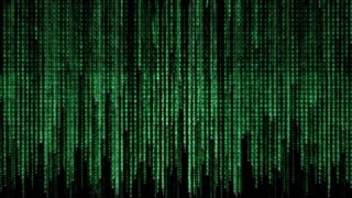 Green background numbers black background 3 - cybernetic free wallpaper