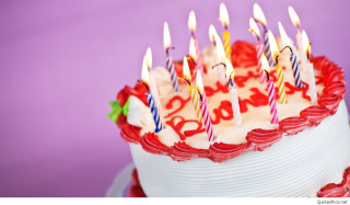 Birthday cake candles purple background - a birthday cake free wallpaper