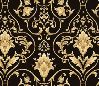 Black gold floral wallpaper design - a floral design free wallpaper