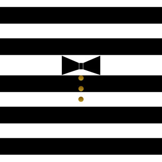 Bow tie striped wallpaper gold - free minimalism wallpaper