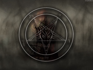 Pentagram cat dark background image - a pentagramil free wallpaper
