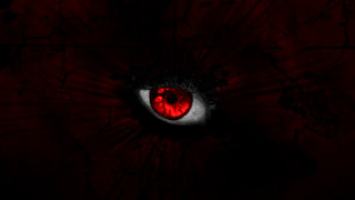 Red eyeball black background red - red eye free wallpaper