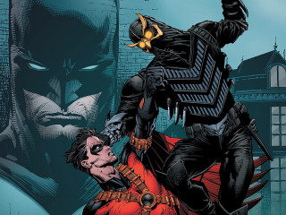 Batman demon fight city street - andrew robinson free wallpaper