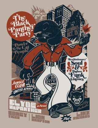 Black panther red shirt poster - a black panther free wallpaper