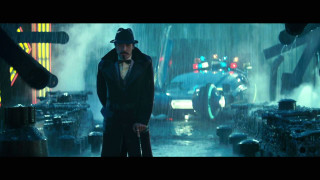Man hat coat rain cane - blade runner free wallpaper