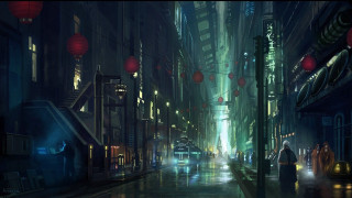 City street night rain person - andreas rocha free wallpaper