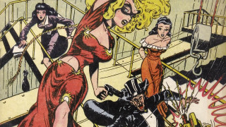 Woman red dress boat comic - alan davis free wallpaper