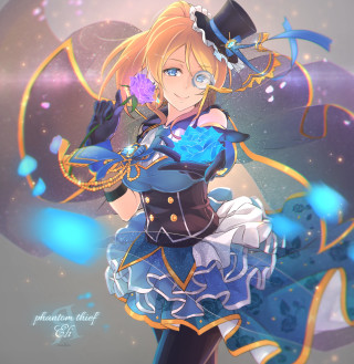 Alice prin blue dress purple 2 - a purple flower free wallpaper