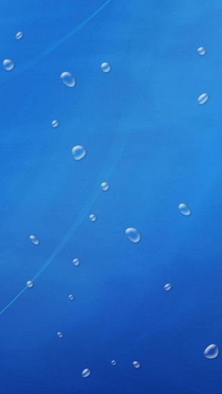 Blue background water droplets plane - a screenshot free wallpaper