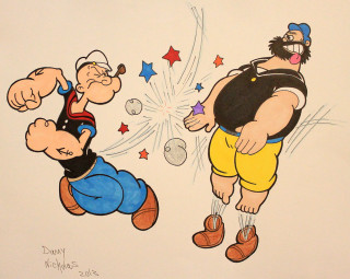 Cartoon character attack bubble gun - another character free wallpaper