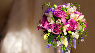 Vase purple white flowers table - bracha l. ettinger free wallpaper