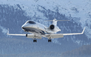 Small plane mountain range snow - small free wallpaper