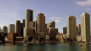 City tall buildings boats water - tall building free wallpaper