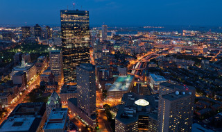 City night lights bridge river 2 - everett warner free wallpaper