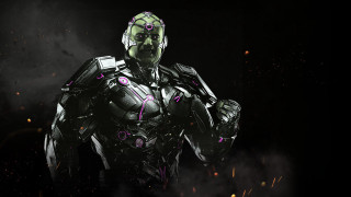 Man suit gun black background - cyborg free wallpaper