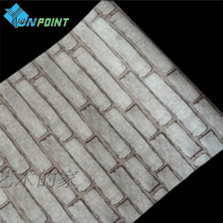 Brick wall closeup black white - mesh wire free wallpaper