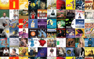 Movie music collage colorful variety - epic composition free wallpaper