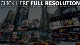 City street tall buildings traffic - ashcan school free wallpaper