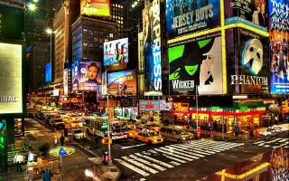 City street traffic tall buildings 2 - brassaï free wallpaper