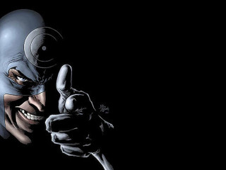 Batman mask man pointing gun - marvel comic free wallpaper