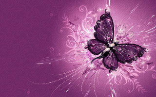 Purple butterfly swirls bubbles background - swirl free wallpaper