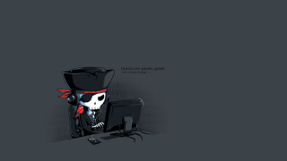 Computer monitor skull top hat - a skull free wallpaper