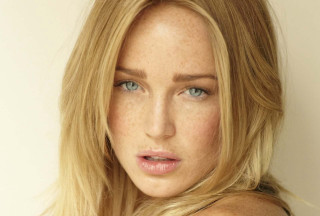 Constance anne parker freckled blonde - a white background free wallpaper