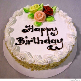 Birthday cake happy message pastel - anne rigney free wallpaper