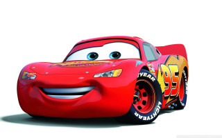 Cartoon character smiling driving red - excessivism free wallpaper