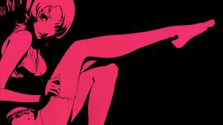 Woman black dress holding pink - a pink object free wallpaper