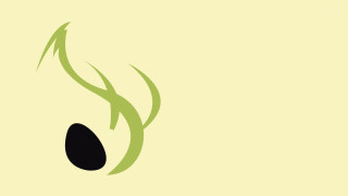 Green plant black circle yellow - a black circle free wallpaper