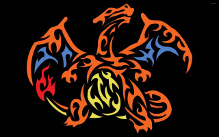Dragon fire burned cloisonnism airbrush - dragon art free wallpaper