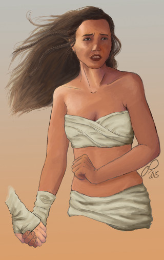 Woman long hair towel gloves - daphne mcclure free wallpaper