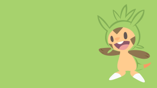 Cartoon character green background face - chippy free wallpaper