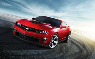 Red sports car driving road 21 - a sunbeam free wallpaper