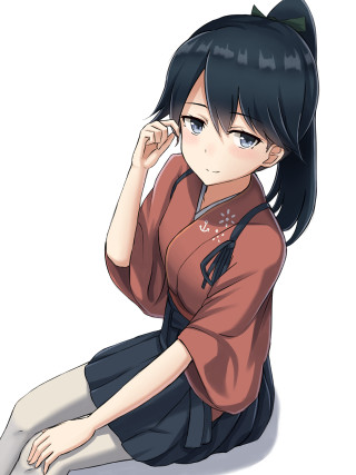 Girl sitting ground hand head - brown free wallpaper