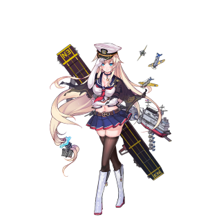 Sailor girl guitar bird blonde - her shoulder free wallpaper