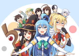 Anime characters hats tails group - hand free wallpaper