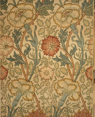 Flowers leaves wallpaper blue border - a painting of flowers free wallpaper
