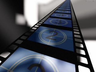 Filmstrip blue numbers black white - a film strip free wallpaper
