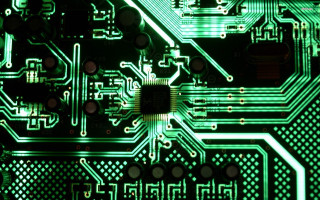 Computer board colored lights close - colored free wallpaper