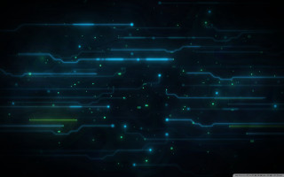Dark glowing lights green blue 4 - line free wallpaper