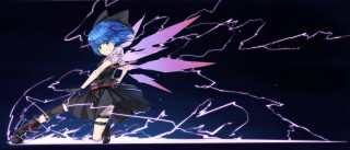 Blue hair girl lights shock - blue hair free wallpaper