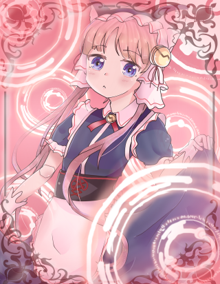 Anime character pink background swirls - swirl free wallpaper
