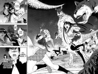 Girl wolf man comic strip - a comic strip free wallpaper
