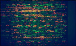 Computer screen text green red - text free wallpaper