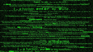 Green screen black background words - cyberpunk art free wallpaper