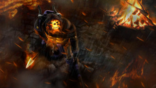 Demonic skull sword demon face - a demonic looking demon free wallpaper