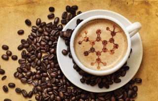 Coffee cup beans table foam - coffee bean free wallpaper