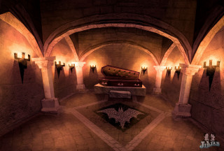 Couch candles star pattern room - unreal engine 5 free wallpaper